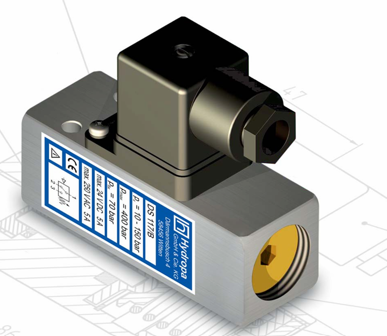 DS-117-150/B PRESSURE SWITCH 10-150BAR IP65 FEMALE G1/4